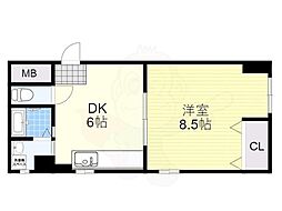 光洋マンション 1DKの間取図画像