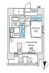 エル・セレーノ新大阪北 1LDKの間取図画像