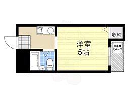 フォルムウエダ ワンルームの間取図画像
