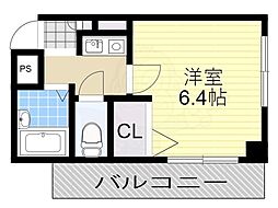 弘和ハイム 1Kの間取図画像