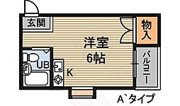 マークハイツ・7 ワンルームの間取図画像