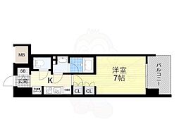 COMFORIALIV新大阪Q 1Kの間取図画像