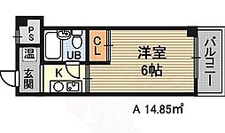 メゾン・ド・ソアレ ワンルームの間取図画像