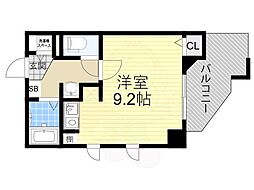 プロシード新大阪 ワンルームの間取図画像