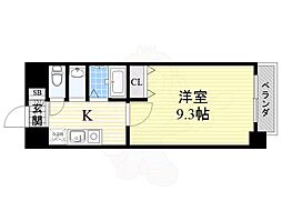 アレルヤ 1Kの間取図画像