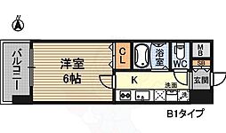 プレミアムステージ新大阪駅前2 1Kの間取図画像