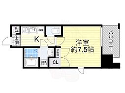 Live Flat Tsukamoto 1Kの間取図画像