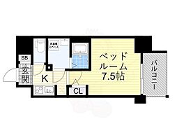 COMFORIALIV新大阪WEST 1Kの間取図画像
