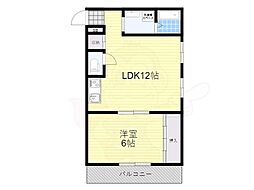 ユニーブル新大阪 1LDKの間取図画像