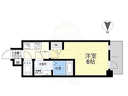 ファステート北大阪ラッセル 1Kの間取図画像