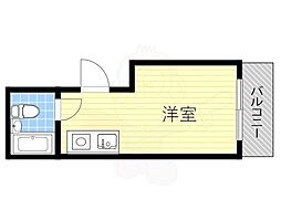 マキシム西中島 ワンルームの間取図画像