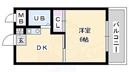 メゾン雅 1DKの間取図画像
