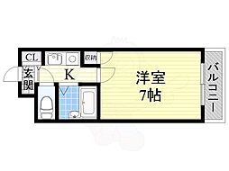 シャルム橋本3 1Kの間取図画像