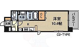 アリーヴィオ ワンルームの間取図画像