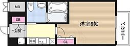 エステムコート新大阪8レヴォリス 1Kの間取図画像