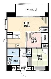 TRIMPLACE 2LDKの間取図画像