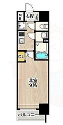 フェニックス新大阪 1Kの間取図画像