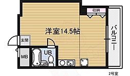メゾンドミツヤ ワンルームの間取図画像