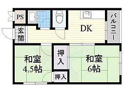 間取図画像 2DK