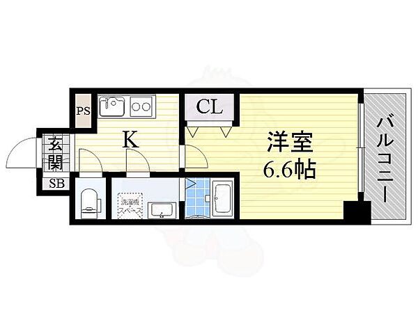 RaysProduct西住之江adamU ｜大阪府大阪市住之江区西住之江１丁目(賃貸マンション1K・8階・23.12㎡)の写真 その2