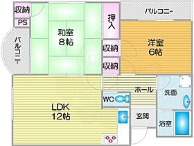 サウスパイン  ｜ 大阪府大阪市西成区梅南２丁目（賃貸マンション2LDK・2階・58.03㎡） その2