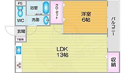 間取図画像 1LDK