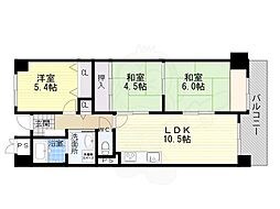 南海グランドコート住之江公園 3LDKの間取図画像