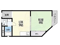 新オリオノマンション 1LDKの間取図画像