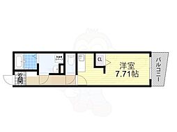 GrandPacific玉出 ワンルームの間取図画像