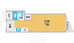 ケントハウス ワンルームの間取図画像