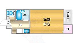 ラ・フォーレ沢之町 1Kの間取図画像