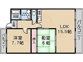 ロジュマンストクイン  ｜ 兵庫県尼崎市崇徳院２丁目（賃貸マンション2LDK・3階・64.18㎡） その2