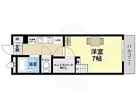 リバーウエストA  ｜ 兵庫県尼崎市常光寺２丁目（賃貸アパート1K・2階・24.84㎡） その2