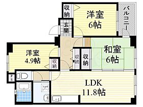 兵庫県尼崎市元浜町２丁目（賃貸マンション3LDK・2階・65.92㎡） その2