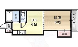 パールハイツ21 1DKの間取図画像