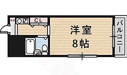 シャトーリーベ 1Kの間取図画像