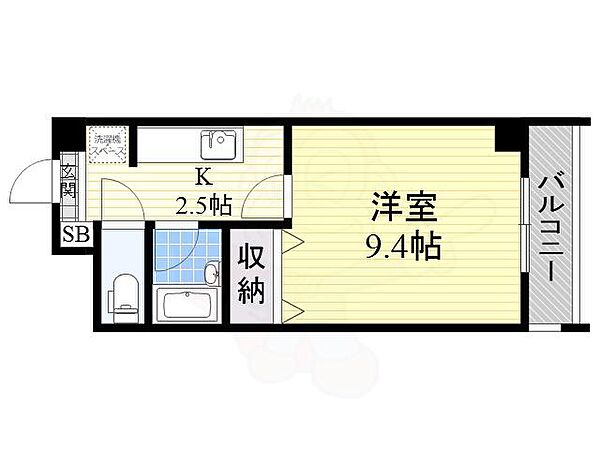 大阪府堺市北区長曽根町(賃貸マンション1K・6階・28.44㎡)の写真 その2