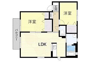 大阪府堺市西区浜寺南町１丁50番1号（賃貸アパート2LDK・1階・58.10㎡） その2