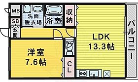 パルファン上野芝2  ｜ 大阪府堺市西区上野芝町３丁（賃貸マンション1LDK・5階・48.00㎡） その2