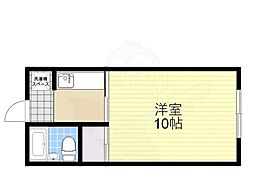 マンション緑 1Kの間取図画像