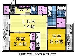 間取図画像 2LDK