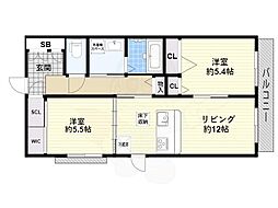 間取図画像 2LDK