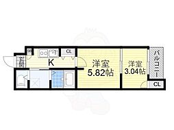 シーエムアンイースト 2Kの間取図画像