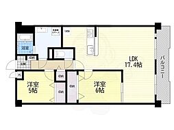 朝日プラザ泉北深井 3LDKの間取図画像