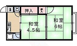 寺地文化 2Kの間取図画像