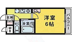 VIVE中之町 1Kの間取図画像