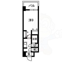GLUCKMAISONS-SAKAIXVI 1Kの間取図画像