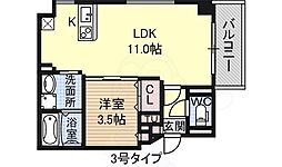 PorlatoSakai 1LDKの間取図画像