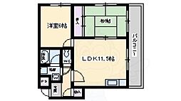 パーク大浜 2DKの間取図画像