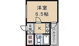 マリス堺 1Kの間取図画像